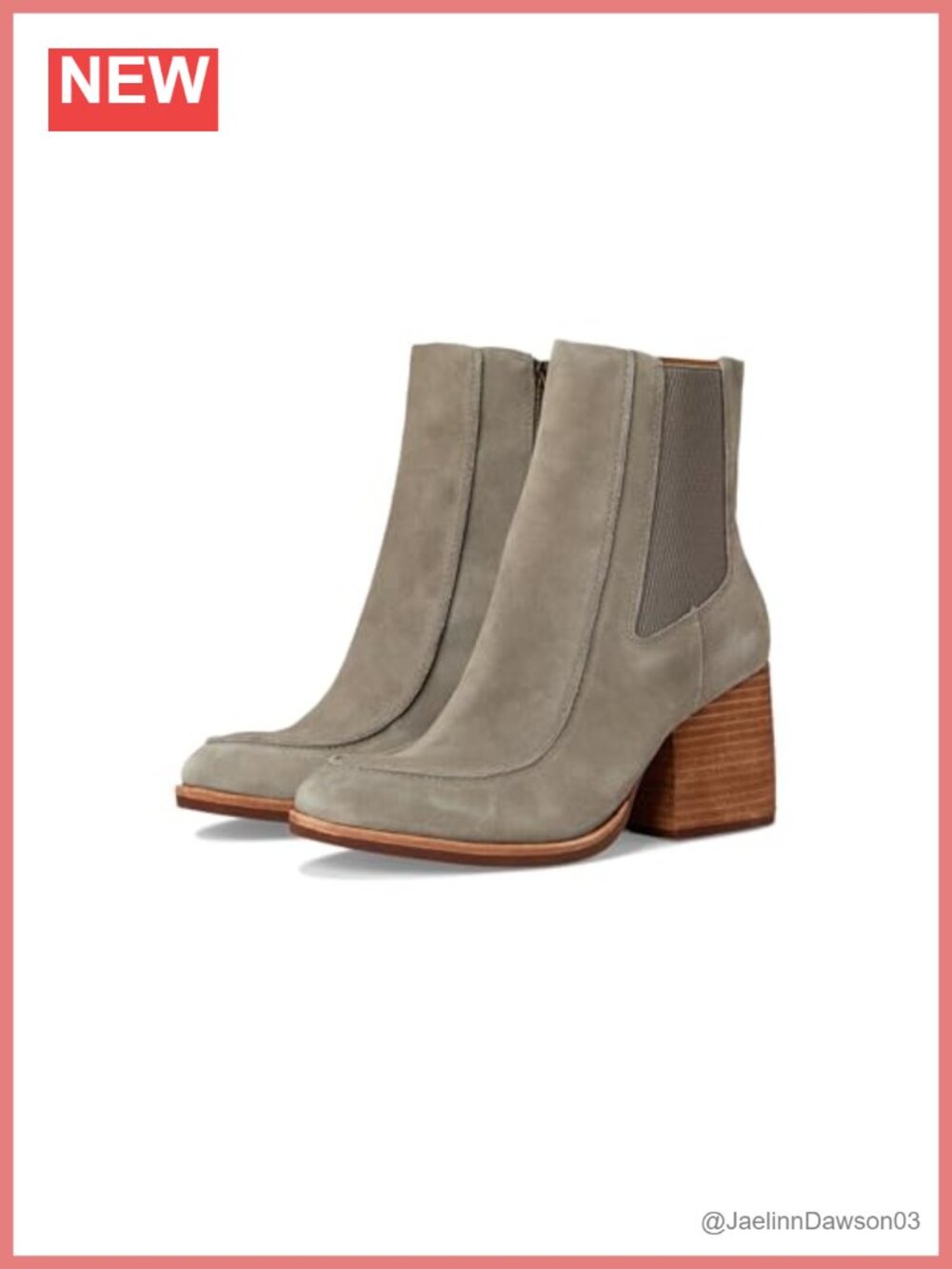 Italian Leather Mid Calf Boot Pointed Toe Block Heel